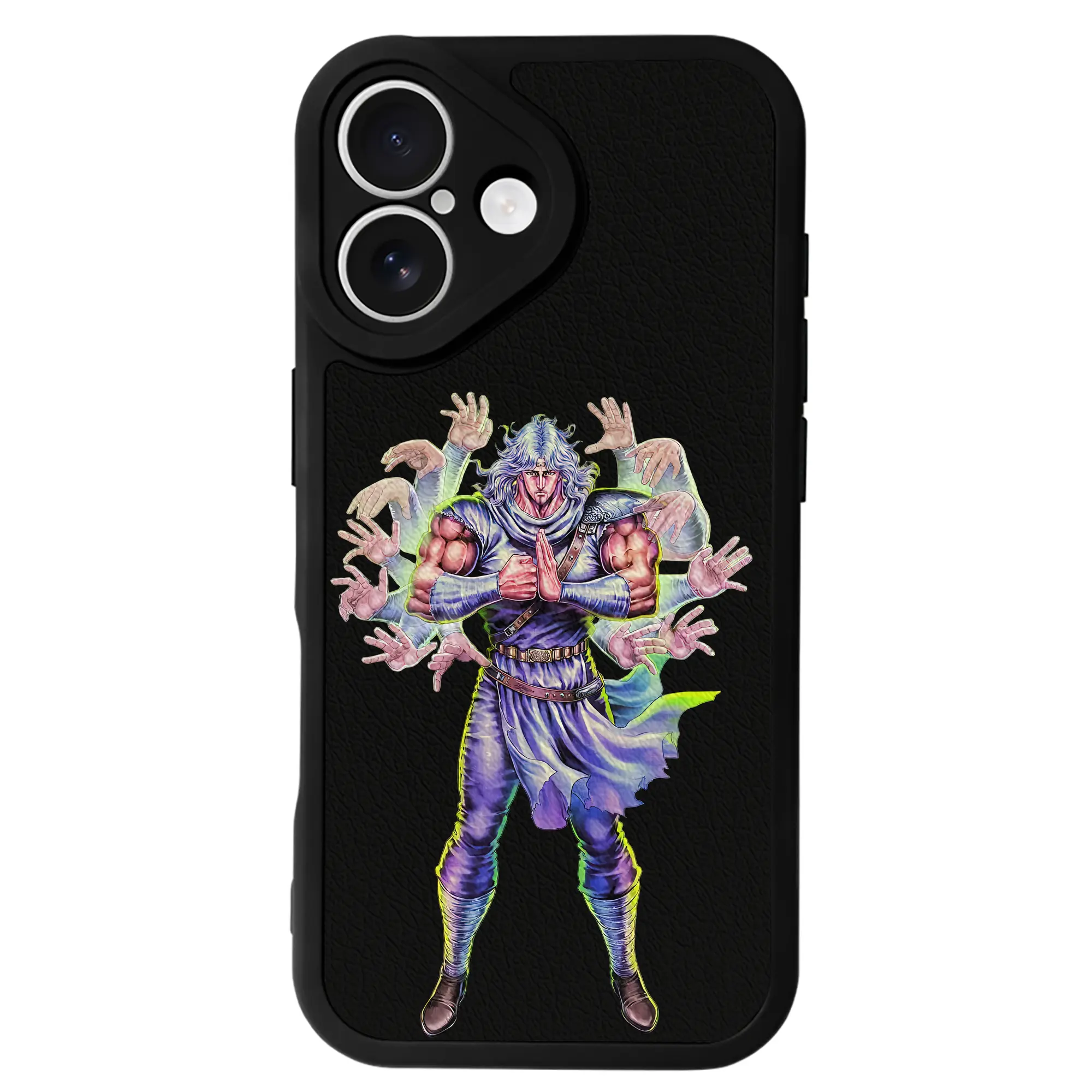 北斗の拳 グッズ,トキ - IPhone 16シリーズ対応 ・ シリコンスマホケース ・ レザー調 ・ 高精度フィット ・ 耐衝撃 ・ ワイヤレス充電対応 ・ 精密カット